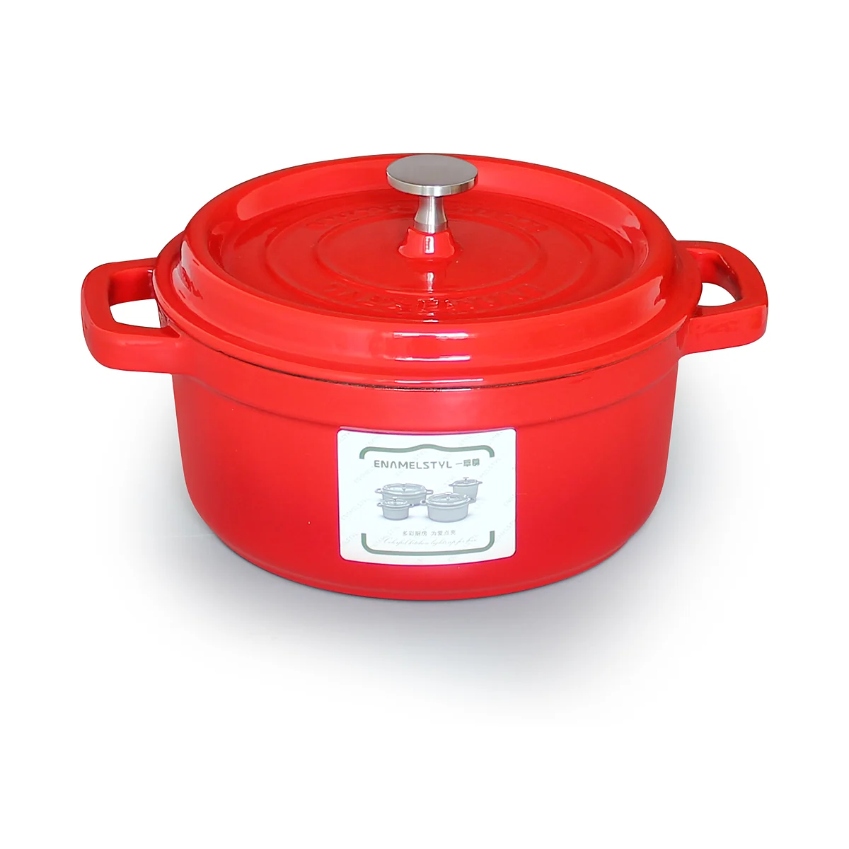 Open enameled cast iron Dutch oven for RFQ planning
